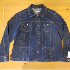 Womens Denim Jean Jacket Size Large